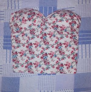 Floral Print Tube Top